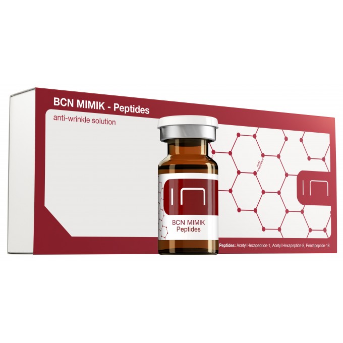 BCN MIMIK PEPTIDE  actúa como un relajante muscular, inhibiendo la liberación de la acetil colina  para reducir  los movimientos